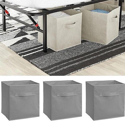 BOOI Lot de 3 Boîtes de Rangement Rigides et Pliables