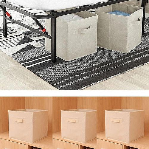 BOOI Lot de 3 Boîtes de Rangement Rigides et Pliables