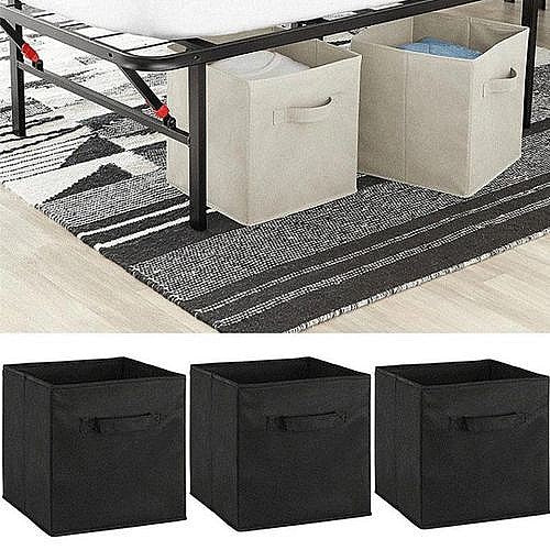 BOOI Lot de 3 Boîtes de Rangement Rigides et Pliables